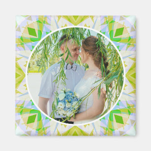 Imã Foto verde Primavera do Aniversário de Casamento P