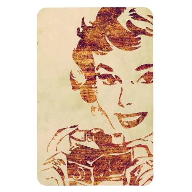 Ímã Fotografador retrovisor (Vertical)