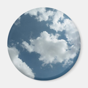 Imã Fotografia Abstrata de Céu Nublado