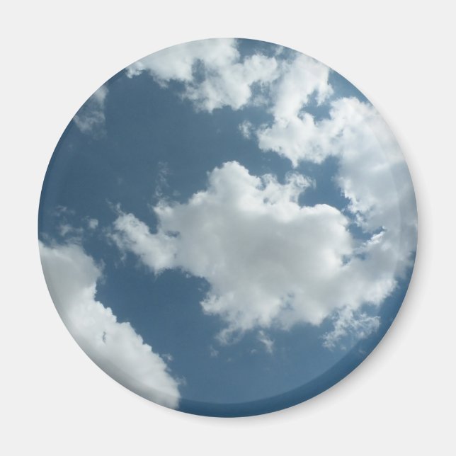 Imã Fotografia Abstrata de Céu Nublado (Frente)