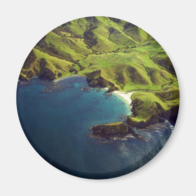 Imã Fotografia aérea de Northland, Nova Zelândia (Frente)