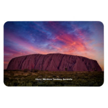 Fotografia Cênica - Uluru no pôr do sol