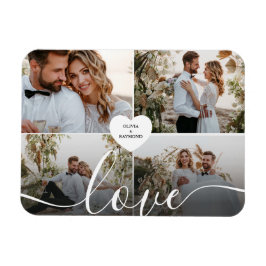 Ímã Fotografia da Collagem de Amor design