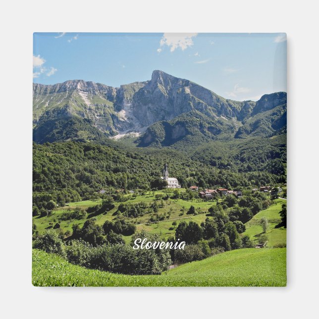 Imã fotografia da paisagem da Eslovênia (Frente)