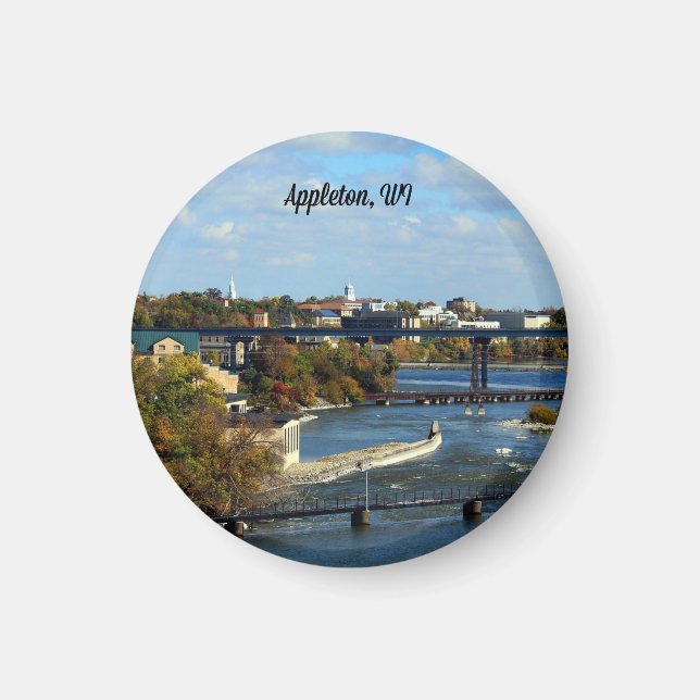 Imã fotografia da paisagem de Appleton, Wisconsin (Frente)