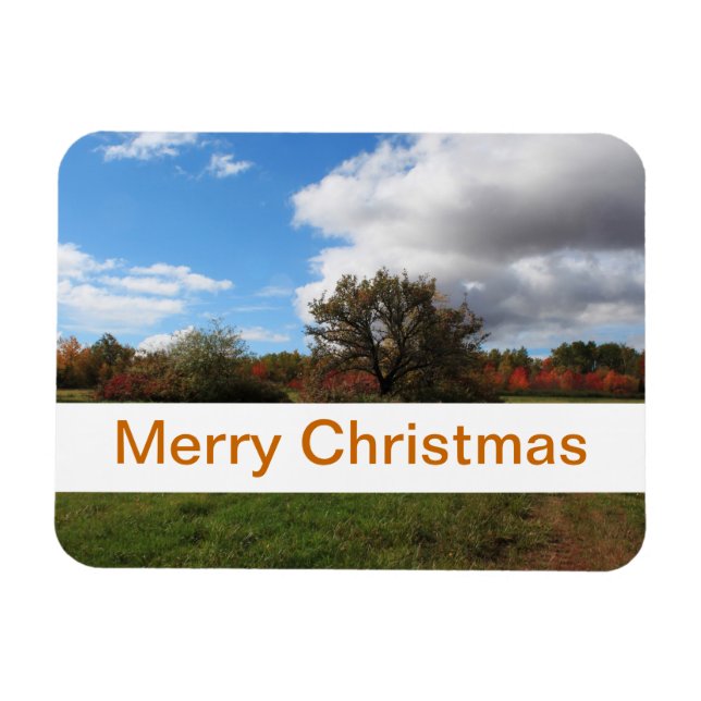 Ímã Fotografia da paisagem pacífica do país Natal (Horizontal)