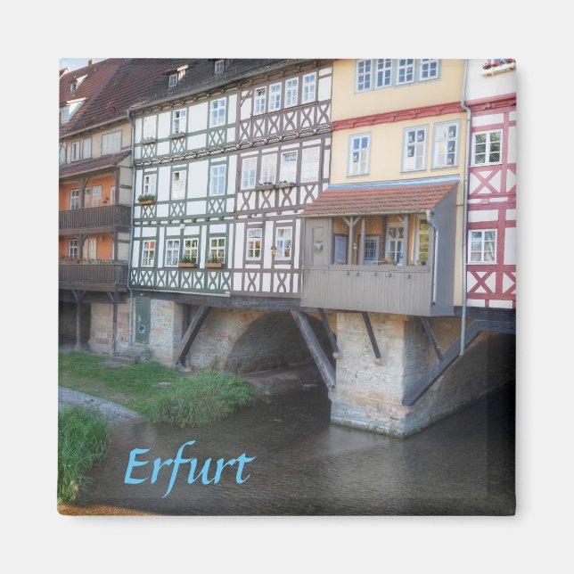 Imã Fotografia da ponte de Erfurt Merchants (Frente)