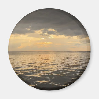 Imã Fotografia da Reflexão do Pôr do Sol no Oceano - M