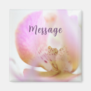 Imã Fotografia de Bokein Floral de Orquídea Roxa Grand