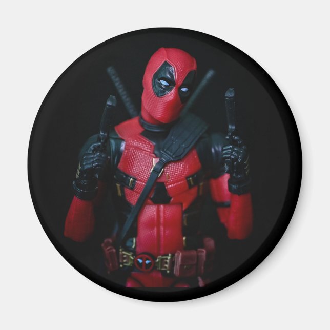 Imã Fotografia de brinquedo divertida, super-herói pro (Frente)