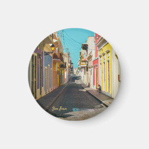 Imã Fotografia de Rua Empedrada do Velho San Juan