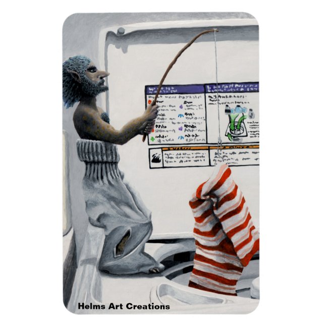 Ímã Fotografia Fantasia Criminosa de Pesca Criminal (Vertical)