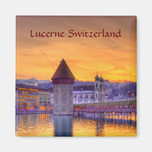 Imã Fotografia HDR da Suiça Lucerne (Luzern)