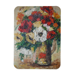 Ímã Fotografia Imagem Ann Hayes Pintura Flor Mix Delig