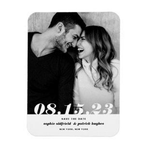 Ímã Fotografia Itálica Retroativa Salvar A Data