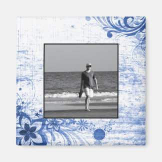 Imã Fotografia Personalizada Crie a sua | Flores de Az