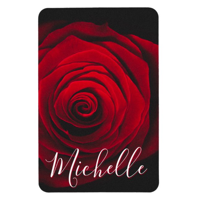 Ímã Fotografia personalizada da colheita da rosa verme (Vertical)