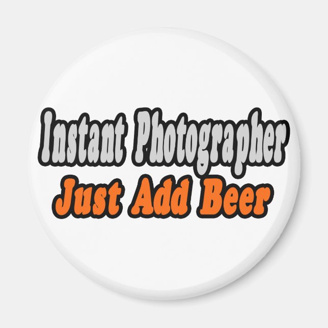 Imã Fotógrafo...Adicionar Cerveja (Frente)