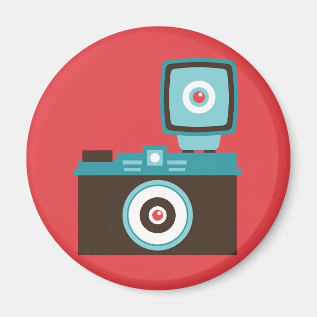 Imã Fotógrafo Divertido da Câmera Diana Lomo (Frente)