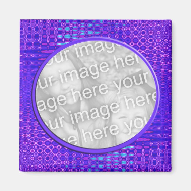 Imã fotograma padrão azul (Frente)