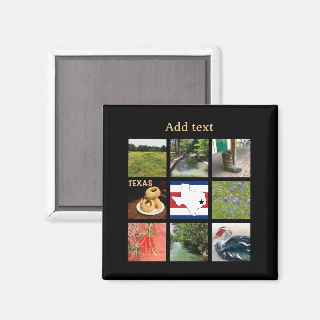 Imã Fotos Cênicas do Texas (Front/Back)