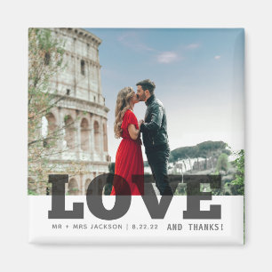 Imã Fotos de Casamento e Lua de Mel Amor e Agradecimen