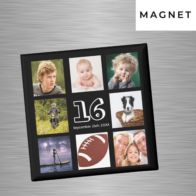 Imã fotos de colagem de festa de aniversário de 16 ano (Criador carregado)