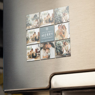 Imã Fotos de Feriado de Colagem   Feliz Natal   Presen