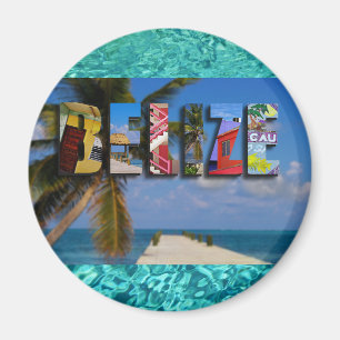 Imã Fotos do Viagem de Belize Tropical Beach Blue Ocea
