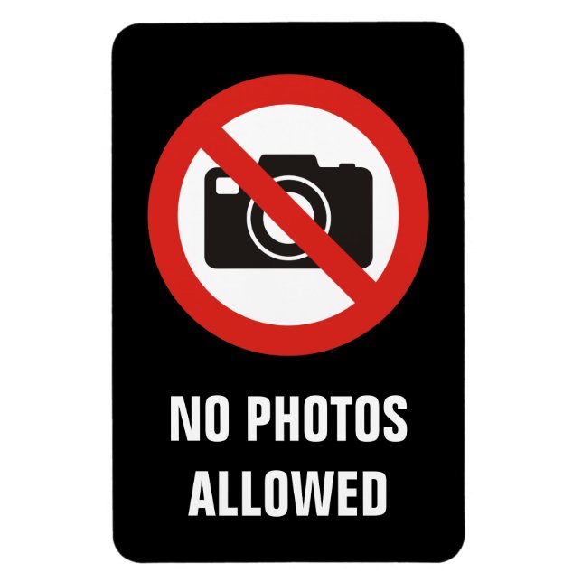 Ímã Fotos Não Permitidas (Vertical)