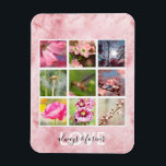 Ímã Fotos Pessoais Cor-de-Rosa Amor<br><div class="desc">amor e fotos personalizadas cor-de-rosa</div>