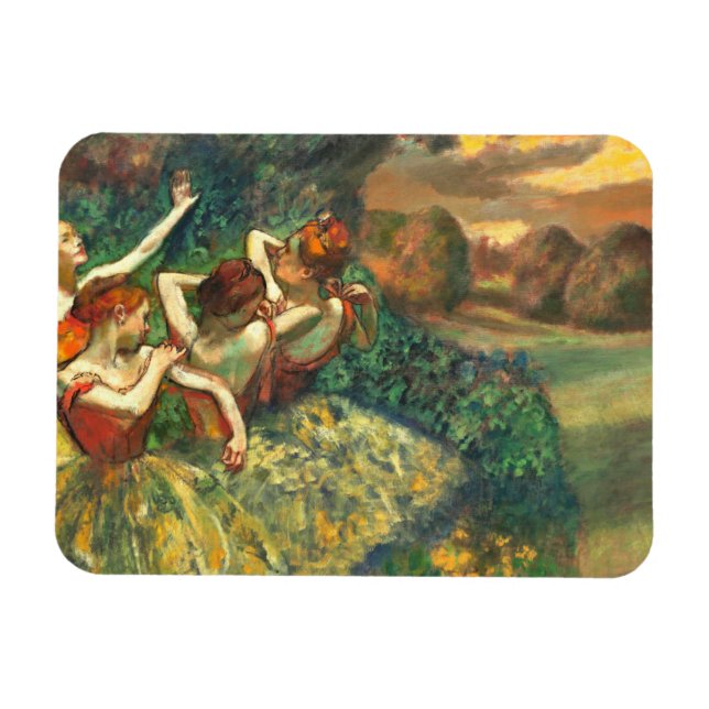 Ímã Four Dancers Edgar Degas (Horizontal)