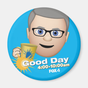 IMÃ FOX 4 BOM DIA EMOJI TIM REFRIGERATOR MAGNET
