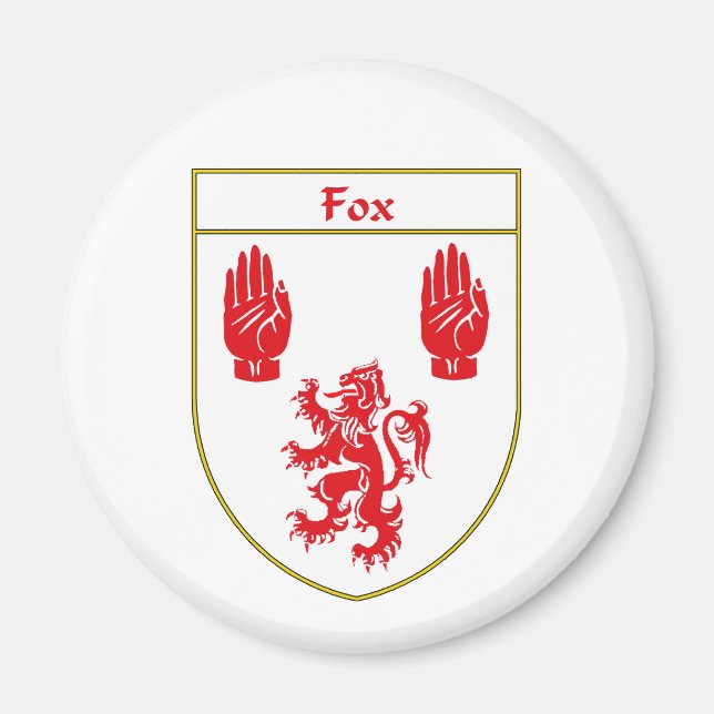 Imã Fox Casaco de Armas/Proteção Familiar (Frente)