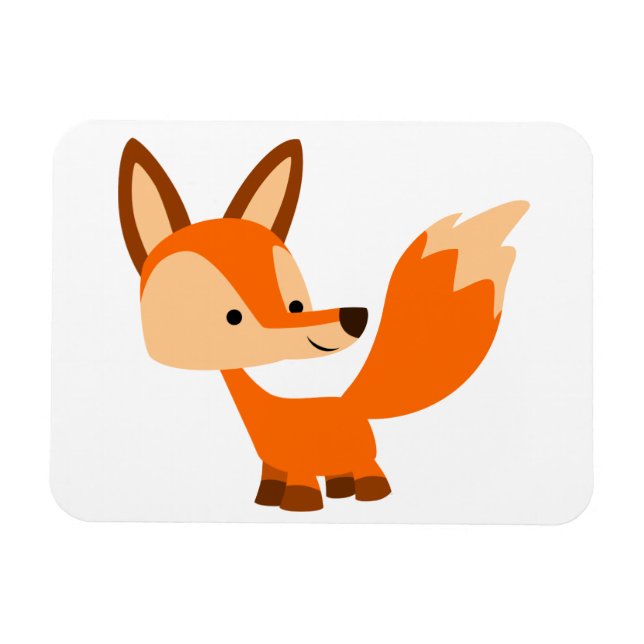 Ímã Fox Flexible Magnet De Cartoon Bonita (Horizontal)