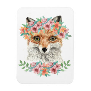 Ímã Fox floral