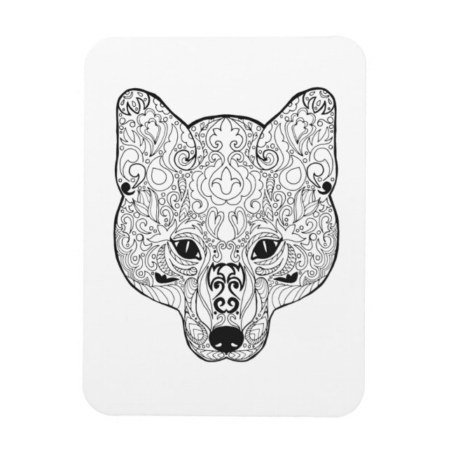Ímã Fox Head inspirado (Vertical)