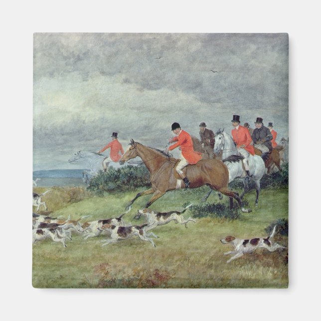Imã Fox Hunting em Surrey, século XIX (Frente)