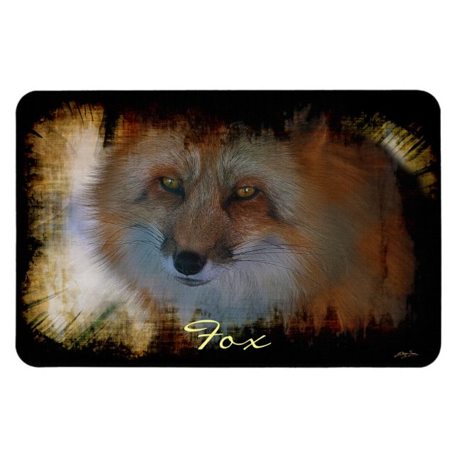 Ímã Fox-lover Wildlife Art Magnet (Horizontal)