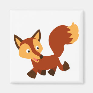 Imã Fox Magnet, um belo e feliz desenho animado