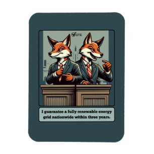 Ímã Fox Presidencial - Engraçada Sanitária Política