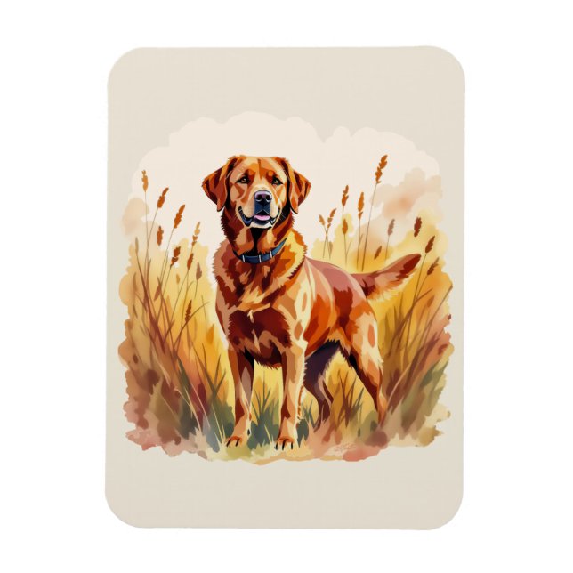 Ímã Fox Red Labrador Retriever Dog (Vertical)