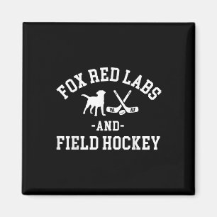Imã Fox Red Labs E Field Hockey Lab Pai Mãe Crianças L
