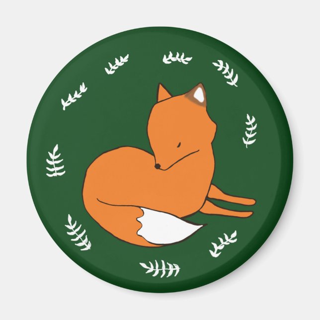 Imã Fox Standard, Magnete Redonda De 5,7 Cm (Frente)