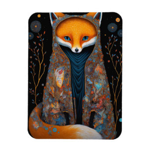 Ímã Fox Woodland Fantasy Art Magnet