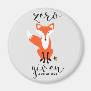 Imã Fox Zero Dada Engraçada Magnet Personalizada Pun