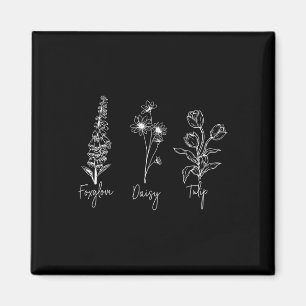 Imã Foxglove Daisy Tulip Sutil Anti-Trump Fem Liberal