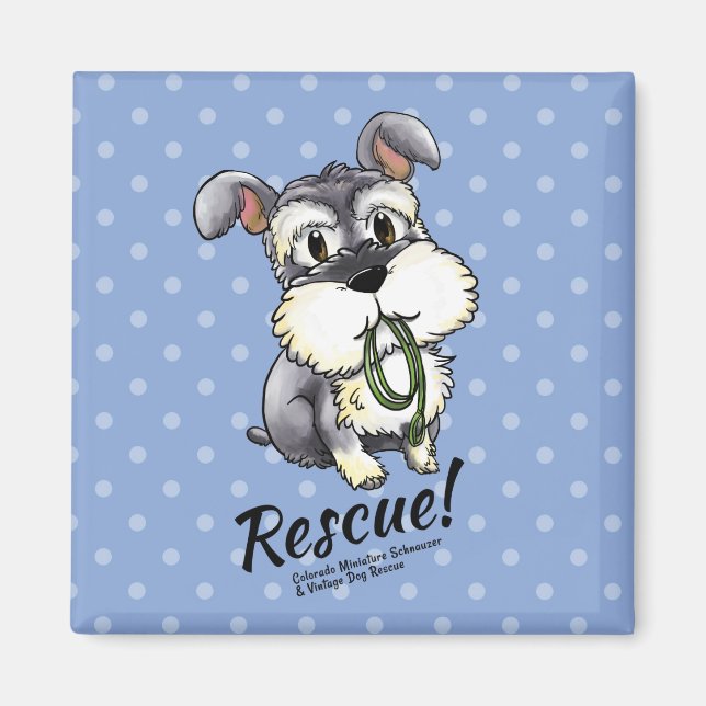 Imã Fozi - Magnets Schnauzer Personalizado (Frente)