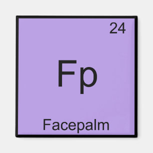 Imã Fp - Facepalm Funny Element Memistry Tee