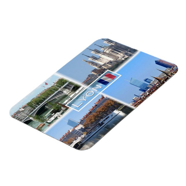 Ímã FR Lyon - Pont Lafayette - Basilica De Fourviere (Left Side)